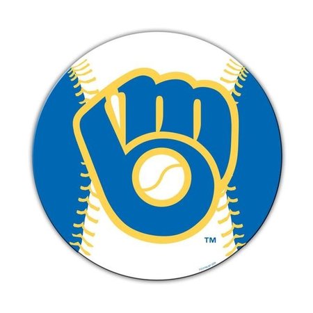 FREMONT DIE CONSUMER PRODUCTS INC Fremont Die 2324568808 8 in. Milwaukee Brewers Car Style Magnet 2324568808